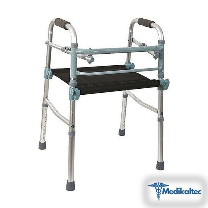 Oturaklı Walker PR-449 Alüminyum Aliminy - Medikaltec Oturaklı Walker Alüminyum Medikaltec8107 - Görsel 1 (Ön görünüm)