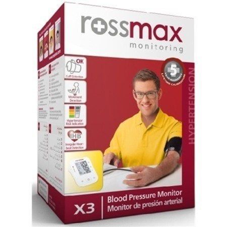 Tansiyon Ölçüm Aleti Rossmax X3 Tansiyon - Medikaltec Tansiyon Ölçüm Aleti Medikaltec9179 - Görsel 1 (Ön görünüm)