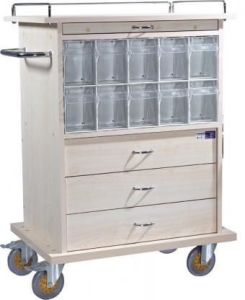 Medikaltec İlaç Tedavi ve Acil Müdahale Arabası 10 Gözlü