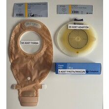 Ostomi Torbası Şeffaf-70 Mm-60 Adet/Osto - Ostomi Torbası Şeffaf- Mm- Adet/Ostomi Adaptörü - Adet/Pasta 60gr-3 Adet