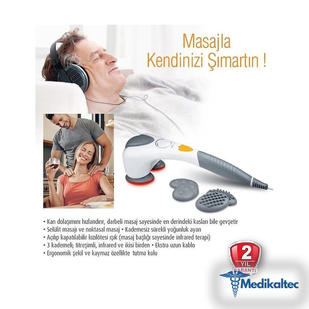 Medikaltec Medisana FML 48312 Kızılötesi Özellikli Esnek Başlı Masaj Aleti - Görsel 1