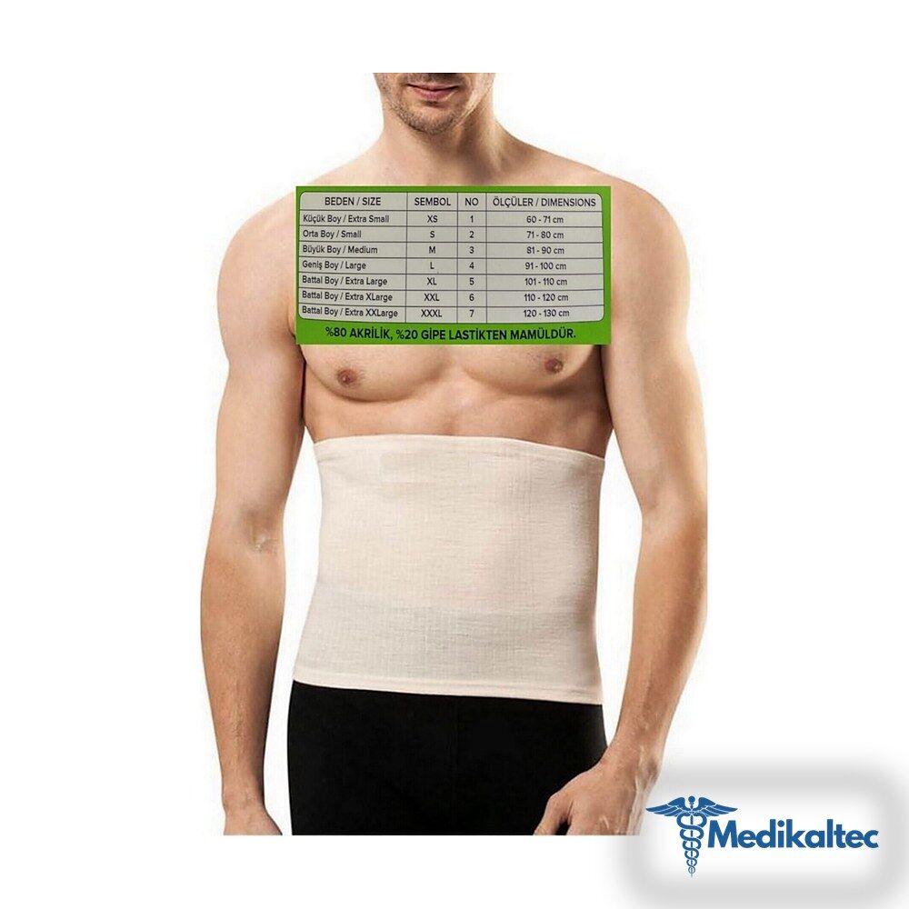 Medikaltec Unisex Tıbbi Bel Korsesi Klasik Ce Medikaltec3565 - Görsel 1 (Ön görünüm)