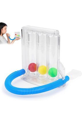 Medikaltec Nefes Egzersiz Aleti Solunum Alıştırması Günlük 3 Aşamalı Üfleme Cihazı Akciğer Sağlığı Evde Spor