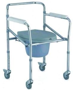 Medikaltec Klozetli Tekerlekli Sandalye Banyo AS696 Medikaltec5738 - Görsel 1 (Ön görünüm)