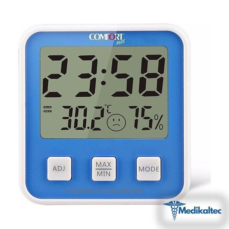 Dijital Sıcaklık ve Nem Ölçer Comfort Pl - Medikaltec Dijital Sıcaklık ve Nem Ölçer Medikaltec9219 - Görsel 1 (Ön görünüm)