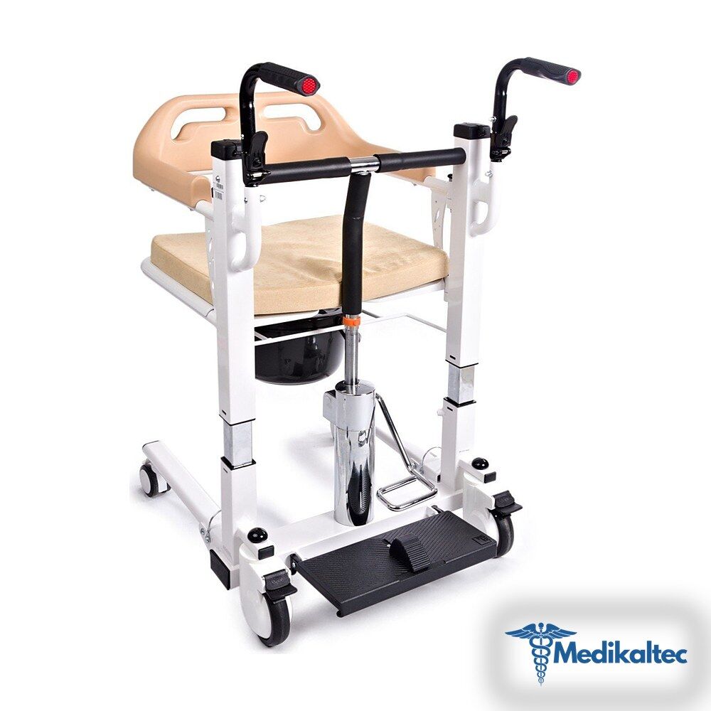 Medikaltec Comfort Plus DM-160 Tuvaletli Tekerlekli Sandalye Manuel Ayak Pedallı - Görsel 1