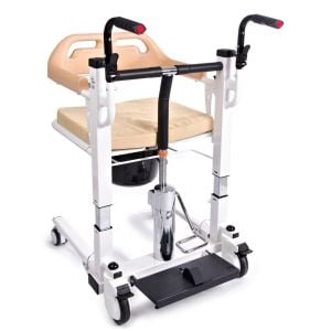 Comfort Plus DM-160 Tuvaletli Tekerlekli - Medikaltec - Tuvaletli Tekerlekli Sandalye (MANUEL) Ayak Pedallı