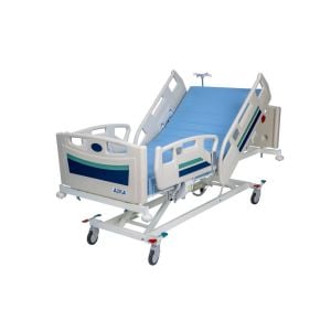 AZKA 4001 4 Motorlu ABS Korkuluklu Hasta Karyolası MDKLCM616 - Görsel 1 (Ön görünüm)