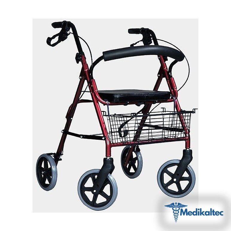 Medikaltec 347R Oturmalı Rollator Ayak Pedalli Medikaltec4575 - Görsel 1 (Ön görünüm)