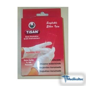 Tisan Egzama Eldiveni Tisan Pamuklu Eldi - Medikaltec Tisan Egzama Eldiveni Medikaltec9233 - Görsel 1 (Ön görünüm)