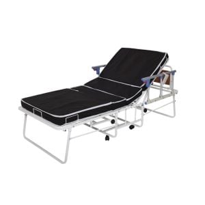 AZKA DF01 Dual Motorlu Alümi̇nyum Korkuluklu Katlanabi̇li̇r Hasta Karyolası MDKLCM623 - Görsel 1 (Ön görünüm)