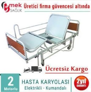 Tuvalet Karyolası Hasta Yatağı Dahil 2 M - Medikaltec Tuvalet Karyolası Hasta Yatağı Dahil 2 Motorlu Medikaltec7051 - Görsel…