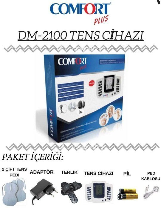 Terlikli Masaj Tens Comfort Plus DM-2100 - Medikaltec Terlikli Masaj Tens - Cihazı Medikaltec8176 - Görsel 1 (Ön görünüm)