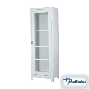Medikaltec Alet Dolabı Tek Kapı Tam Boy Camlı İlaç Dolabı Medikaltec5782 - Görsel 2 (Ön görünüm)