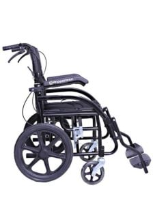 W 104 Alüminyum Refakatçı Frenli Hafif T - W Alüminyum Refakatçı Frenli Hafif Tekerlekli Sandalyesi