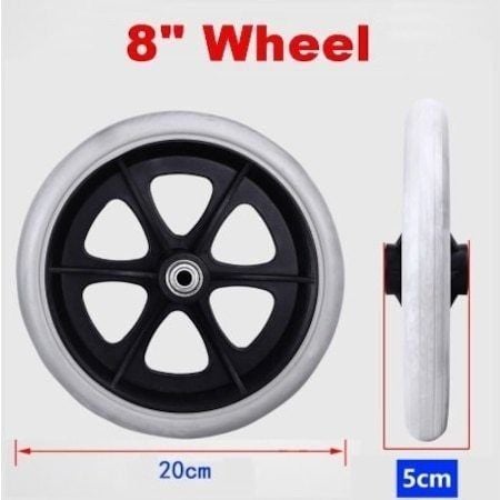 Tekerlekli Sandalye Tekeritekerlekli san - Medikaltec Tekerlekli Sandalye Tekeri Medikaltec7098 - Görsel 1 (Ön görünüm)