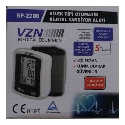 Medikaltec Bp-2206 Bilekten Tam Otomatik Tansiyon Aleti
