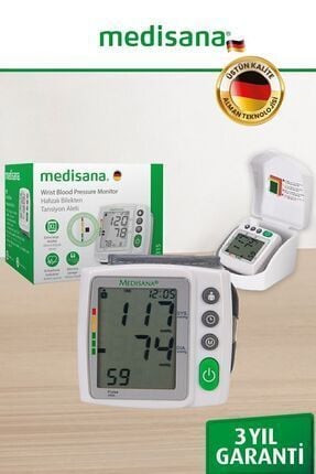Medikaltec Alman Tasarım Dijital 2x120 Ölçüm Hafıza Saklama Kutulu Bilekten Ölçer Tansiyon Aleti 99535