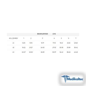 Medikaltec Lenf Ödem Kolluğu Askılı Numara 2 (Medikaltec613) - Görsel 4 (Ön görünüm)