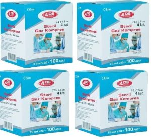 Steril Emici Kompres Gazlı Bez 7,5x7,5cm - Medikaltec Steril Emici Kompres Gazlı Bez 7,5x7,5cm Medikaltec8213 - Görsel 1 (Ön…