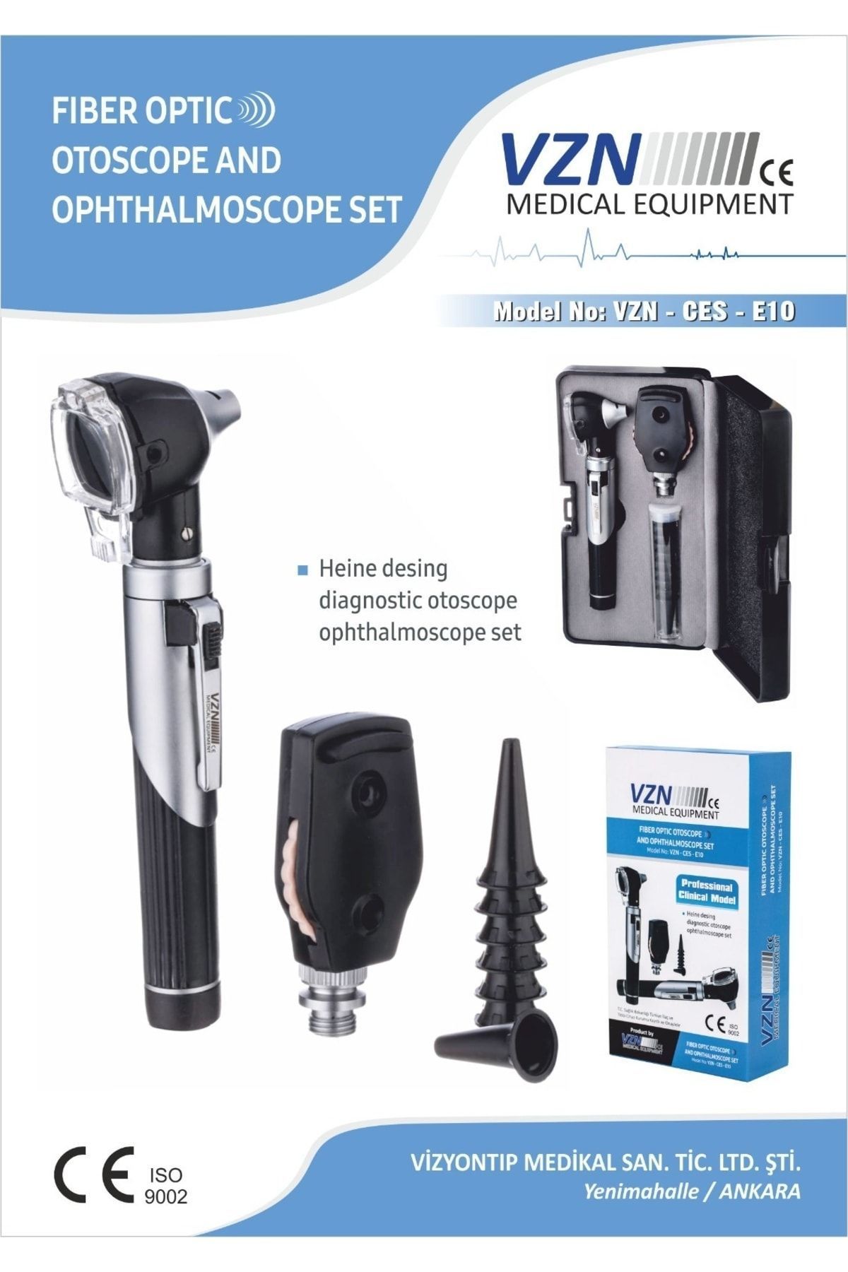 Medikaltec Otoskop Oftalmaskop Ces-10 Medikaltec2635 - Görsel 1 (Ön görünüm)