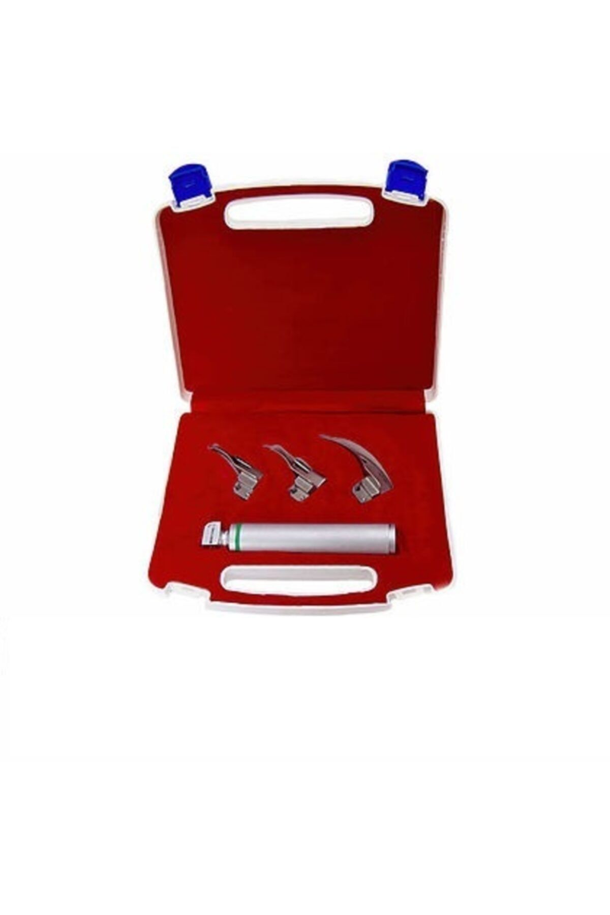 Medikaltec Laringoskop 3 Blade Macintosh Eğri Blade 3 Bıçaklı Laringaskop Set Medikaltec3638 - Görsel 1 (Ön görünüm)