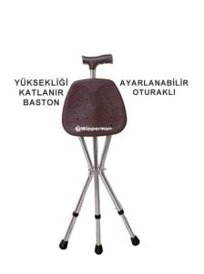 Wipperman W 530 Ayarlanabilir Oturma Apa - Wipperman W Ayarlanabilir Oturma Aparatlı Baston
