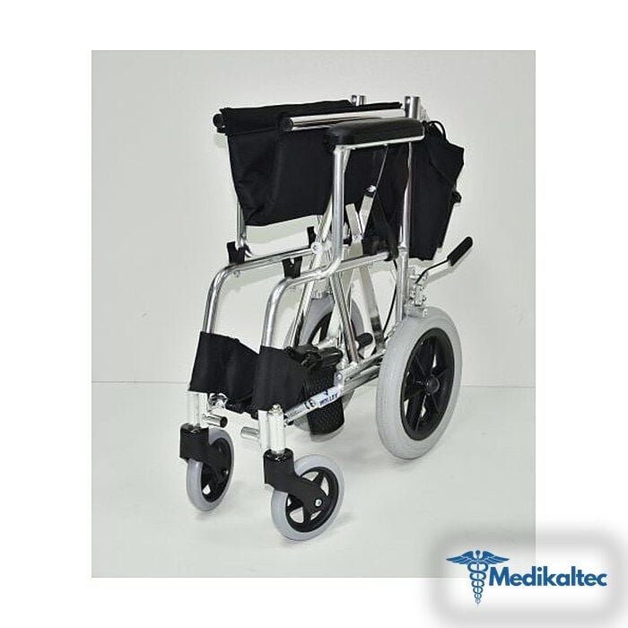 Medikaltec Katlanabilir Refakatçı Tekerlekli Sandalye - Görsel 1