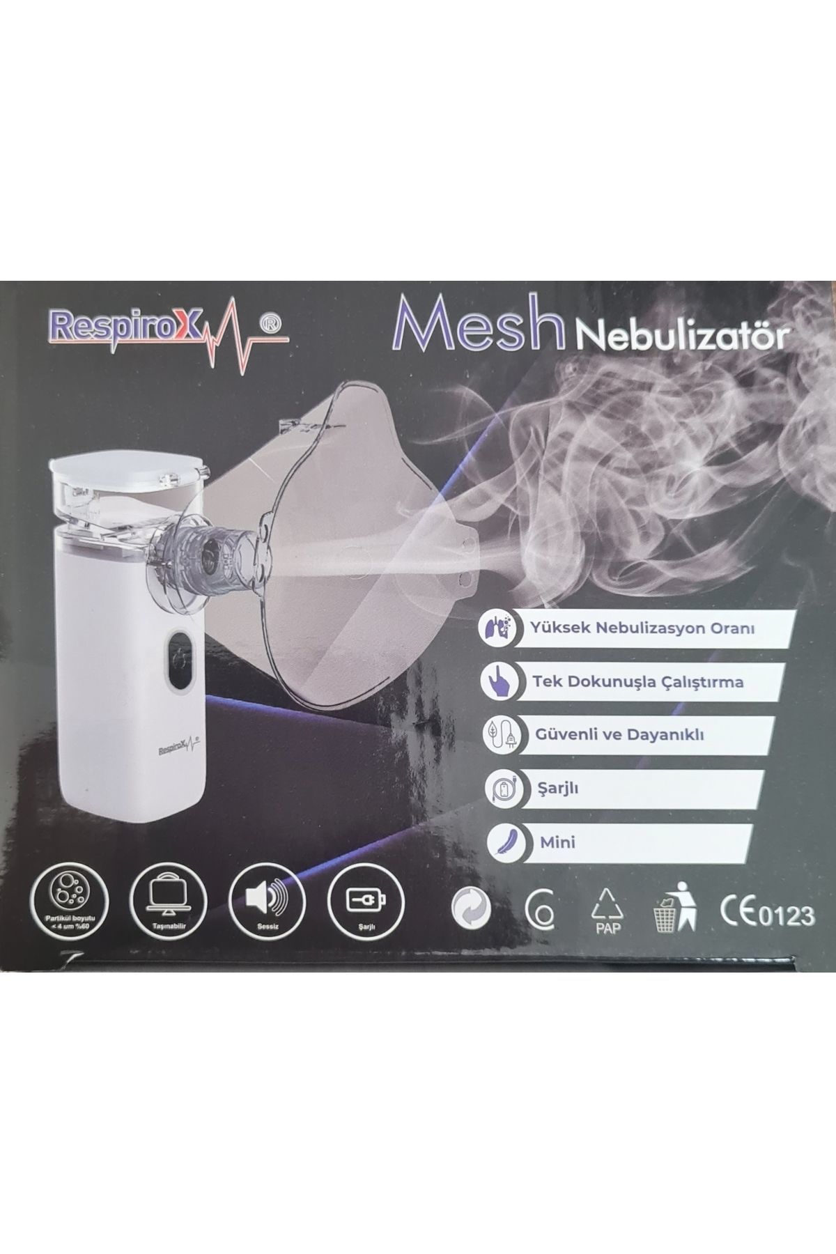 Medikaltec Şarjlı Mini Mesh Nebulizatör Medikaltec2648 - Görsel 1 (Ön görünüm)