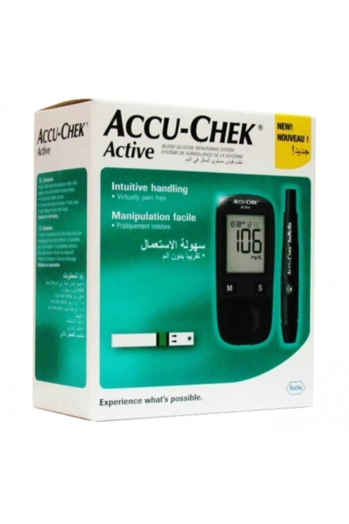 Medikaltec Accu Chek Roche Accu Chek Active Şeker Ölçüm Cihazı Medikaltec2654 - Görsel 1 (Ön görünüm)