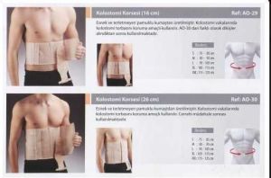 Medikaltec Kolostomi Korsesi 26 Cm Bel Çevresi 110-120 Cm