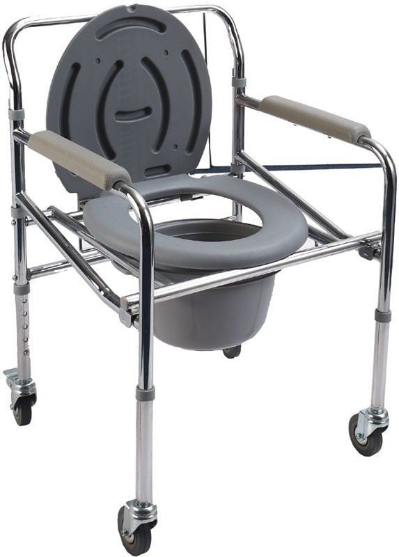 Tekerlekli Klozet Yükseltici Katlanır it - Medikaltec Tekerlekli Klozet Yükseltici Katlanır İthal
