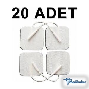 20 Adet Tens Pediı Kablolu Yedek Elektrot 5x5 Tens Pedi