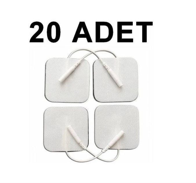 20 Adet Tens Pediı Kablolu Yedek Elektrot 5x5 Tens Pedi