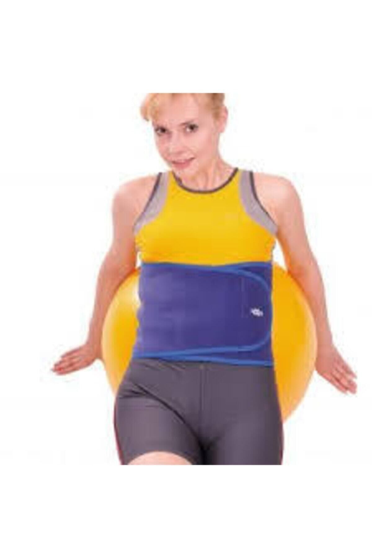 Medikaltec Unisex Mavi Elastik Bel Desteği Medikaltec3673 - Görsel 1 (Ön görünüm)