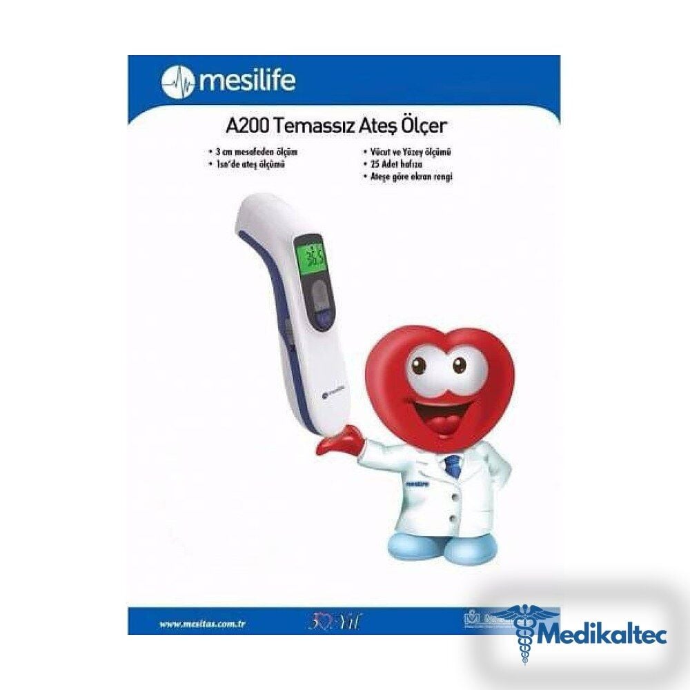Mesilife - A200 Temassız Ateş Ölçer Mesi - Medikaltec - Temassız Ateş Ölçer Medikaltec8327 - Görsel 1 (Ön görünüm)