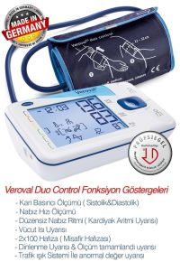 Medikaltec Tansiyon Aleti, Veroval Duo Control, Osilometrik Ve Oskültatuar Ölçüm