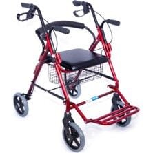 DM9146 Ayak Pedallı Alüminyum Rolatör(Tekerlekli Sandalye Gibi Kullanma Imkanı)