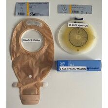 Ostomi Torbası Şeffaf-70 Mm-30 Adet/Osto - Ostomi Torbası Şeffaf- Mm- Adet/Ostomi Adaptörü - Adet/Pasta 60gr-2 Adet