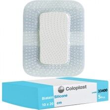 Coloplast 5adet 33400 Biatain Silikon Ya - Coloplast 5adet Biatain Silikon Yapışkan Köpüklü 10cmx20cm yaara Örtüsü Silicone Adhesive
