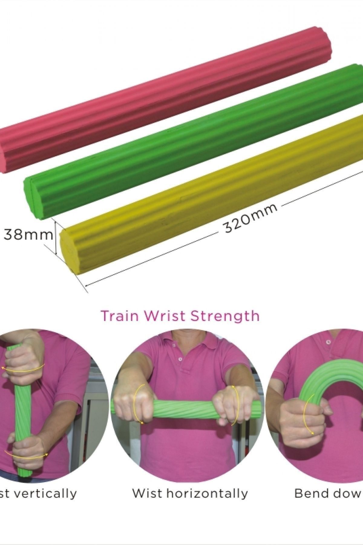Medikaltec  Flexbar Elastik Egzersiz Barı Yesil