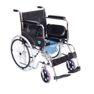 Comfort Plus Dm680 Tuvalet Özellikli Tek - Medikaltec Tuvalet Özellikli Tekerlekli Sandalye Medikaltec9354 - Görsel 4 (Ön…