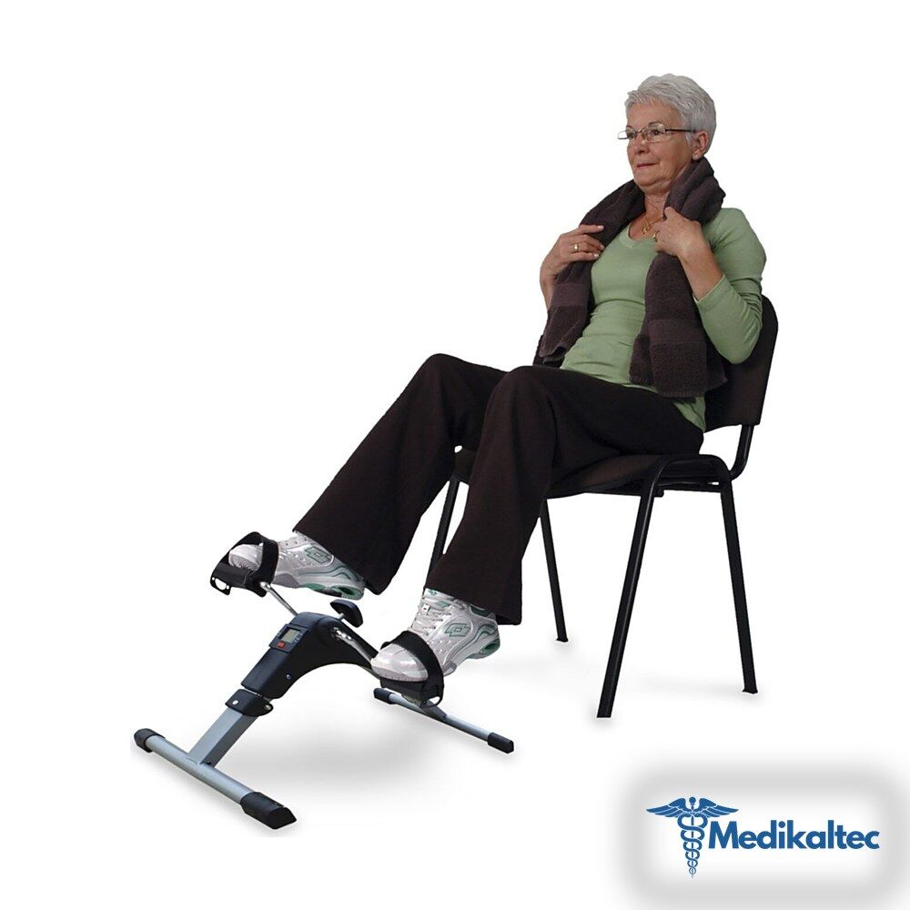 Medikaltec Digital Ekranlı Egzersiz Bisikleti Katlanabilir El Kol Ayak Egzersiz Pedalı - Görsel 1