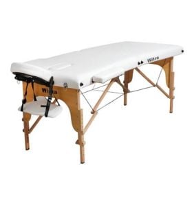 Beyaz 2 Parçalı Katlanabilir Masaj Yatağ - Beyaz 2 Parçalı Katlanabilir Masaj Yatağı