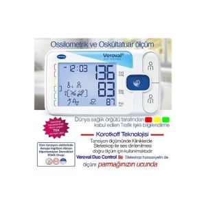 Medikaltec Tansiyon Aleti, Veroval Duo Control, Osilometrik Ve Oskültatuar Ölçüm Medikaltec1694 - Görsel 3 (Ön görünüm)