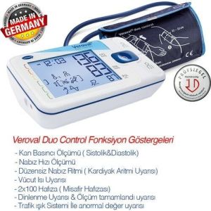 Medikaltec Tansiyon Aleti, Veroval Duo Control, Osilometrik Ve Oskültatuar Ölçüm Medikaltec1694 - Görsel 2 (Ön görünüm)