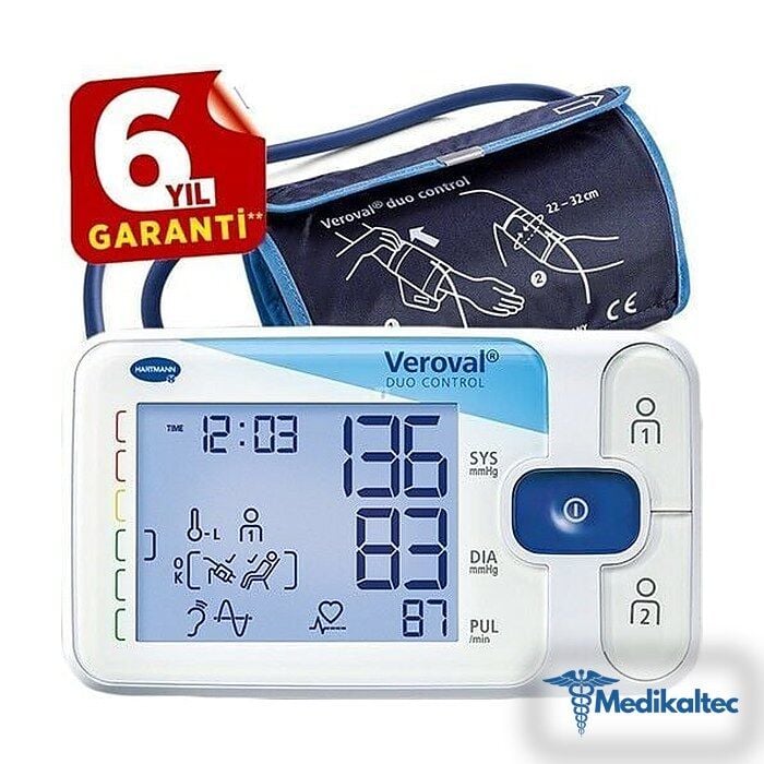Medikaltec Tansiyon Aleti, Veroval Duo Control, Osilometrik Ve Oskültatuar Ölçüm Medikaltec1694 - Görsel 1 (Ön görünüm)