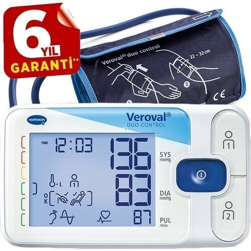 Medikaltec Tansiyon Aleti, Veroval Duo Control, Osilometrik Ve Oskültatuar Ölçüm Medikaltec1694 - Görsel 1 (Ön görünüm)