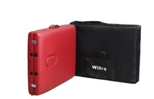 Kırmızı Katlanabilir Masaj Yatağı – 250  - Kırmızı 3 Parçalı Katlanabilir Masaj Yatağı – kg Kapasite