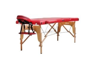 Kırmızı Katlanabilir Masaj Yatağı – 250  - Kırmızı 3 Parçalı Katlanabilir Masaj Yatağı – kg Kapasite
